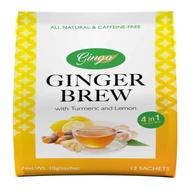 Ginga Ginger Brew Salabat with Turmeric and Lemon 120g Pouch - Healthy Herbal Salabat Luya Tea Tsaa