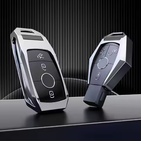 1pc Zinc Alloy Car Key Case Holder Cover For Mercedes Benz GLC Class X253 GLC250 GLC300 GLC350e GLC6