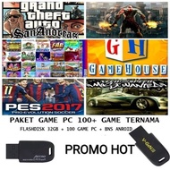 FLASHDISK PAKET GAME PC 100++ GAME KOMPUTER TERNAMA KEREN BONUS PES 2017 FLASHDISK 32GB V-GEN