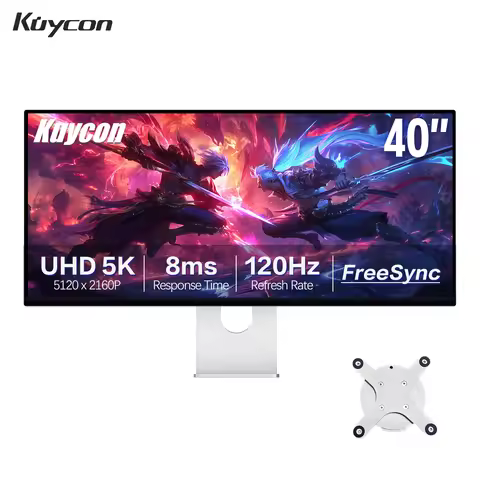 New Kuycon P40K 40 Inch Gaming Monitor 5K 120Hz Refresh Rate Quick Response Dispaly UHD Soft Matte D