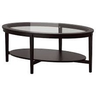 IKEA MALMSTA Coffee table, black-brown130x80 cm I MEJA KOPI