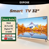 Smart TV 43 นิ้ว 4K UHD LED Android TV รับประกัน Wifi/Youtube/Nexflix พร้อม 75Hz และ 2+16GB
