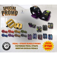 Bundle Exodus Fastbreak Pedal and Strap Fixie Bundle Jrspeed