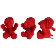 聖誕紅 Snoopy 史努比鑰匙圈吊飾史奴比包包掛飾