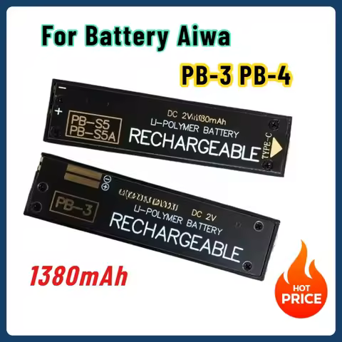 1380mAh PB-3 PB-4 Battery for Aiwa PB3 PB4 Jx729 Jx629 Jx202 Jx303 Jx505 Px370 Jx609 P50 Jx303 Jx200