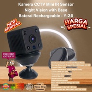 Kamera Mini CCTV Sensor IR Night Vision HD 1080P Baterai Tahan Lama