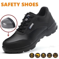 Safety Shoes Steel Toe Toe Toe Lightweight Work Shoes Low-Top Safety Boots Slip Anti-puncture Heavy Anti-slip Sports Shoes Anti-smashing Protective Safety Shoes Work Shoes Summer B