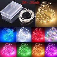 2m Battery Box Battery Powered LED 20 Lights Copper Wire String Fairy Lights Fairy Lights Christmas 