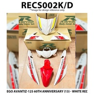 Cover Set Rapido EGO Avantiz 125 60TH Anniversary (13) Blue White Red Accessories Motor Coverset Ava