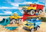&lt;德國製玩具&gt;摩比人 水罐車+卡車+挖土機 playmobil( LEGO 最大競爭對手)