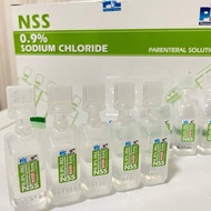 NSS น้ำเกลือหยดจมูก 0.9% ขนาด 5 มล.สำหรับล้างแผลและจมูก น้ำมูกและอาการคัดจมูก มีมาตรฐานมอก
