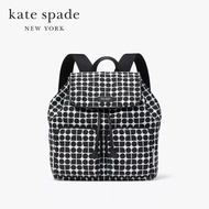 Kate Spade New York กระเป๋าเป้/กระเป๋าสะพายหลังรุ่น Noel Jacquard Backpack KG241 001 สีดำ