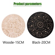 TAROT TABLECLOTH ROUND WOODEN BOARD CARD ARRANGEMENT TAROT ASTROLOGY DECORATION CODE 858