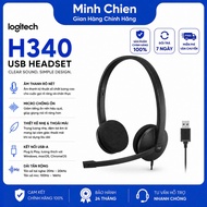 Logitech H340 Wired Headset - Noise Canceling Mic, USB-A Connection