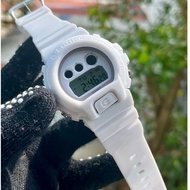 mall inline badgeCasio G-Shock Hidden Glow Series DW-6900HDS-7A1 White Resin Band Men Sport Watch
