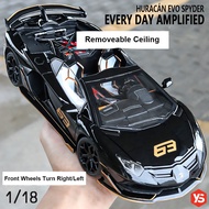 1:18 Scale Lamborghini Aventador SVJ 63 Sports Car Metal Alloy Toys Car Model Diecast Vehicle Hobbie