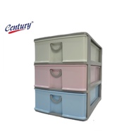 Century Mini Drawer A4 3 TIER Document Organizer Rak Buku Rak Kecil 3 TINGKAT Drawer A4 Size A4 Draw
