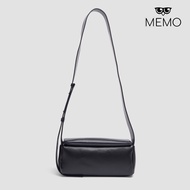 Memo Adjustable Sling Bag With Flap For Men (Black)