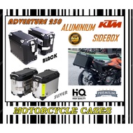 KTM ADVENTURE 250 FULL ALUMINIUM SIDE BOX HIGH QUALITY WATER PROOF 30LITER 35 LITER 36LITER BOXS &amp; CASES