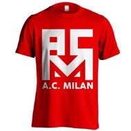MERAH ACM-WHITE-PRINTED T-SHIRT - RED SIZES S-XXL