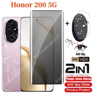 2in1 Honor 200 5G Honor200Pro 2024 Curved Private Tempered Glass For Honor200 200Honor Honor 200 Pro