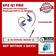 [🎶SG] EPZ Q1 PRO (Q1PRO) 10mm LCP+PU Composite Diaphragm HiFi In-ear Earphones