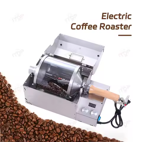 ITOP Electric Coffee Roaster Coffee Bean Roasting Machine Capacity 400g Glass Heating Hopper 12-20mi