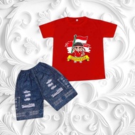 Children's clothing for ages 2-9 years old, Indonesian Merdeka/17 August/DIRGAHAYU RI 79