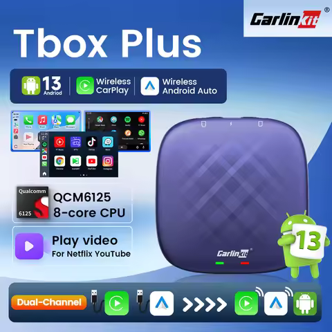 Carlinkit Plus Android 13 Ai Box 8 Core Carplay Android auto Car Ai Box Carplay For Youtube Netfilx 