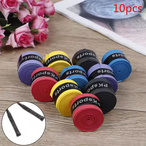 (LA).10Pcs Tennis Squash Racquet Band Grip Tape Fishing rod Sweatband Grip Sweat band