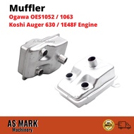 Muffler for Ogawa OES1052 / 1063 Engine Boat Koshi Auger 630 Brush Cutter 63cc Engine 1E48F 48F 63CC 2 Stroke Engine