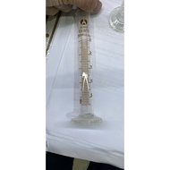 25ml graduated measuring cylinder with base for measuring liquid volume in the laboratory