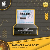 [JaVis] Switcher AV Selector 4 TV 4 RCA Load Audio Video Switcher