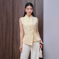 Toply shop bernadet vest top || Top vestWanita
