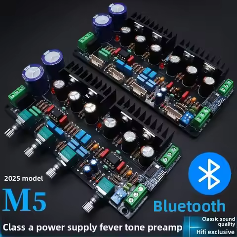 M5 Class A Parallel Preamplifier Board Fever Tube Tone Board Bluetooth HiFi Amplifier Fever Front Bo