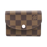 棕色 棋盤格帆布 Rosalie 零錢包【LOUIS VUITTON LV 路易威登】 N64423
