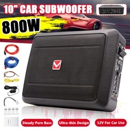 10inch 800W bluetooth Car Amplifier Subwoofer Car Audio Slim Under Seat Active Subwoofer Bass Speake