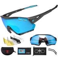 X-TIGER New Cycling Glasses MTB Bike Protection Eyewear Running Fishing Sports Men Women 5 Lens Polarized Bicycle Sunglasses