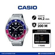 Casio MDV-107D-1A3VDF Original Jam Tangan Pria Analog Silver