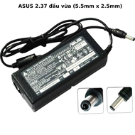 Sạc laptop ASUS 19V-2.37A đầu vừa ( kích thước chui cắm 5.5 x 2.5 mm) Tặng dây nguồn