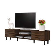 Living Mall Alaia TV Console Cabinet in Walnut and White Color
