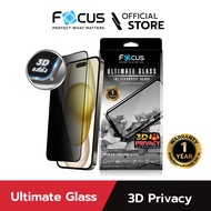 [Official] [ไอโฟน 15 Pro/Pro Max] Focus ฟิล์มกระจกอัลติเมทกลาส กันมอง สำหรับไอโฟน รับประกันสินค้า 1 