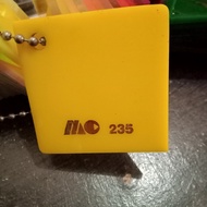 Akrilik lembaran kuning (235) 3mm ukb122x244