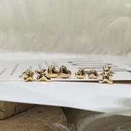 Made In Japan Super Cute 18K Gold, Fat Three-Dimensional Earrings Shipped In 24 Hours, Let You Can R