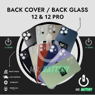 12 & 12 PRO - Back Glass, Back Cover, Battery Cover, Back Glass Housing Mr.BTY
