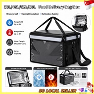 [SG]30L/48L/62L/80L Food Delivery Bag Box Thermal Bag for Waterproof Storage Pouch Rider Heat Insula