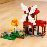 C Compatible MOC Sets MC My Mini World Game Series Building Bloc 21262 The Windmill Farm House Toys