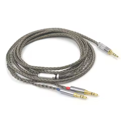 16 Cores 4 pin Xlr 4.4 2.5mm Headphone Earphone Cable For Dual 3.5 Hifiman Ananda sundara HE1000se H