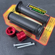 MERAH VND AK888 Motorcycle Handgrip PNP BEAT deluxe and Vario 160 Full CNC Red Lathe Handlebar Jalu