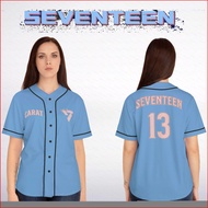 GC1 SEVENTEEN baseball shirt CARAT baseball kpop Jersey Cosplay cloth 3D summer T-shirt Anime Short 